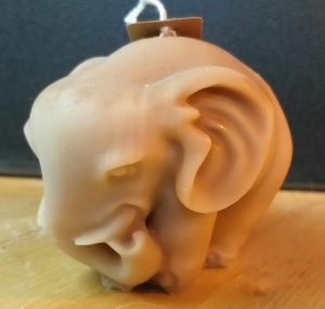 Olifant Kaars Licht Bruin