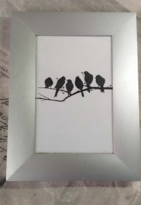 Fotolijst met kleine vogeltjes