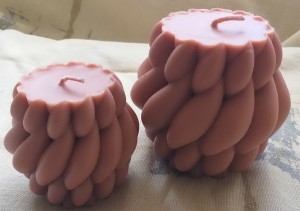 Geometrische Bol Tuinkaarsen Set van 2