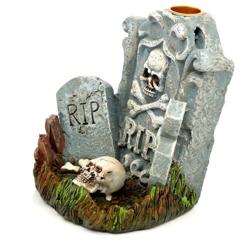 Halloween RIP Grafsteen Backflow Wierookhouder