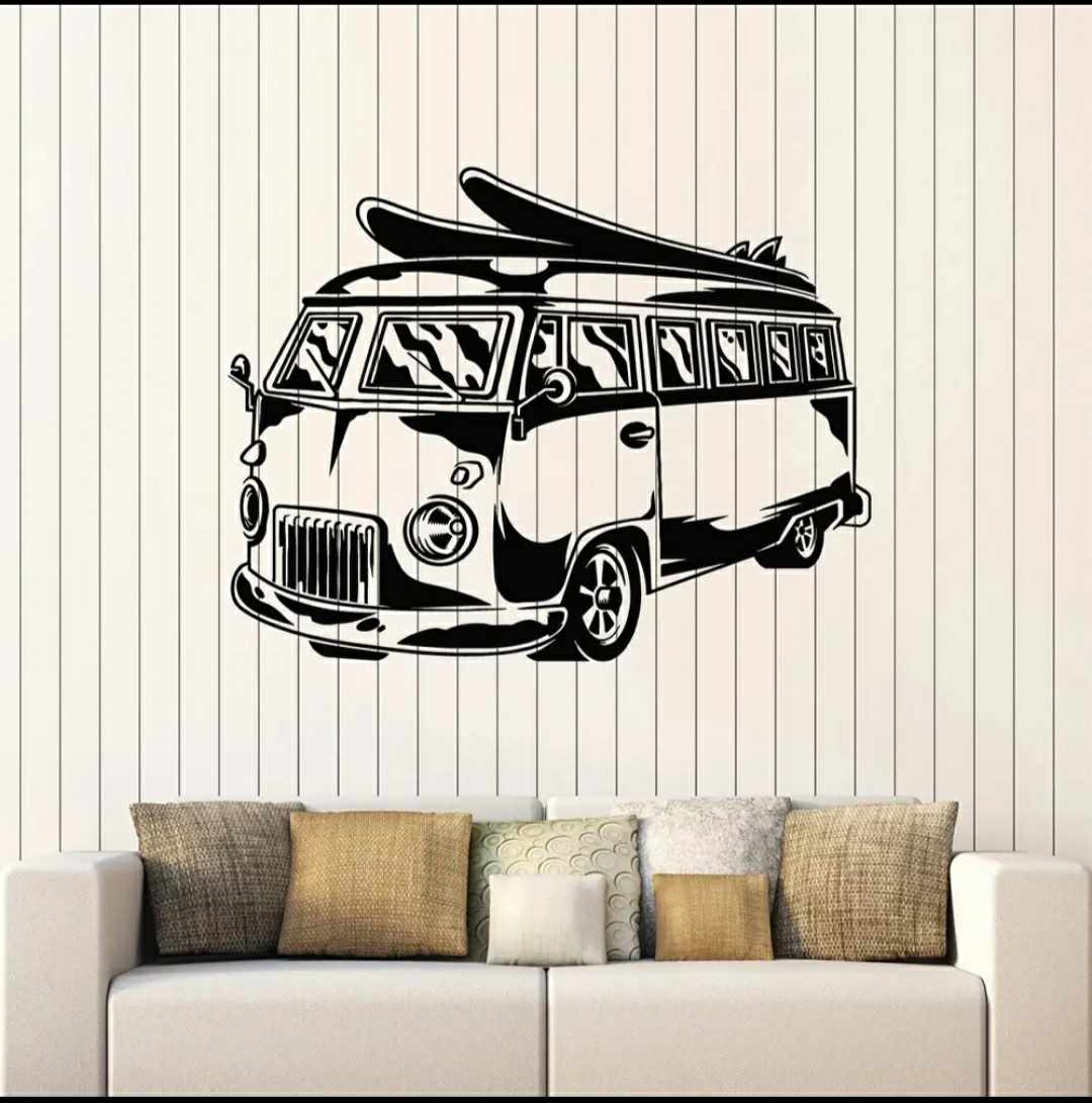 Volkwagen T1 muursticker