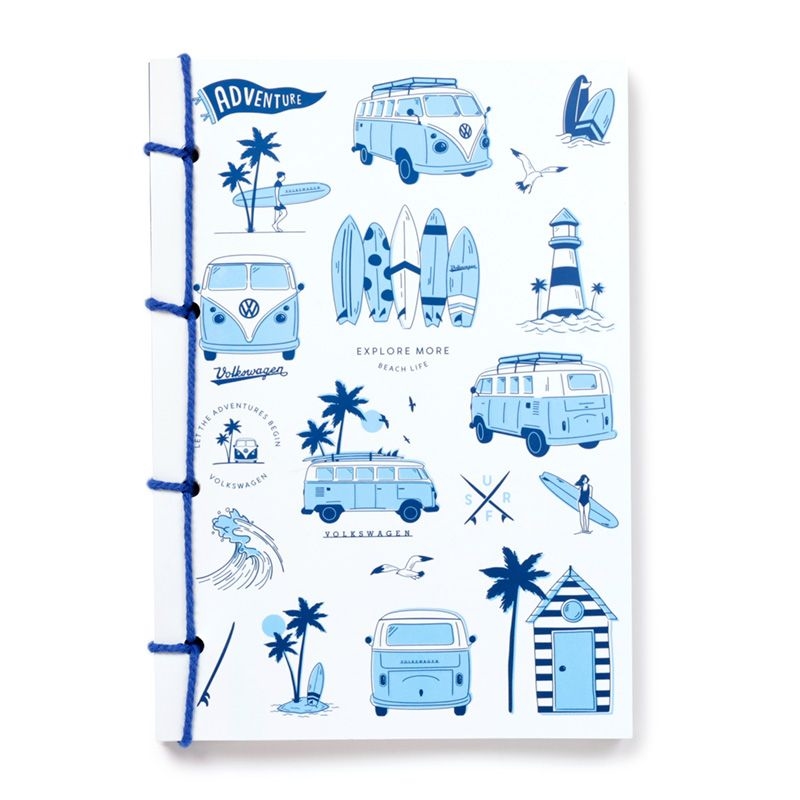 VW T1 Volkswagen Busje  Steenpapier A5 Gelinieerd Notieboek