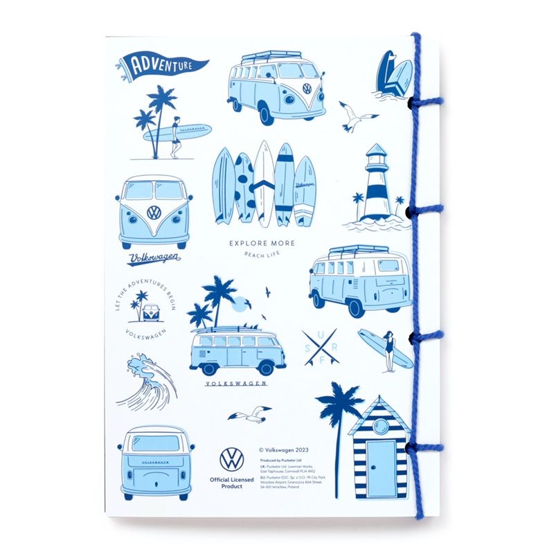 VW T1 Volkswagen Busje  Steenpapier A5 Gelinieerd Notieboek