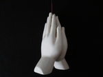 Wierookhouder witte hand mediterend