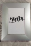 Fotolijst met kleine vogeltjes