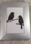 Fotolijst met 2 vogeltjes